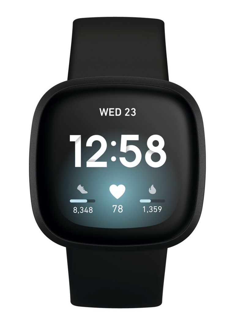 Fitbit - Versa 3 fitness smartwatch FB511BKBK - Zwart