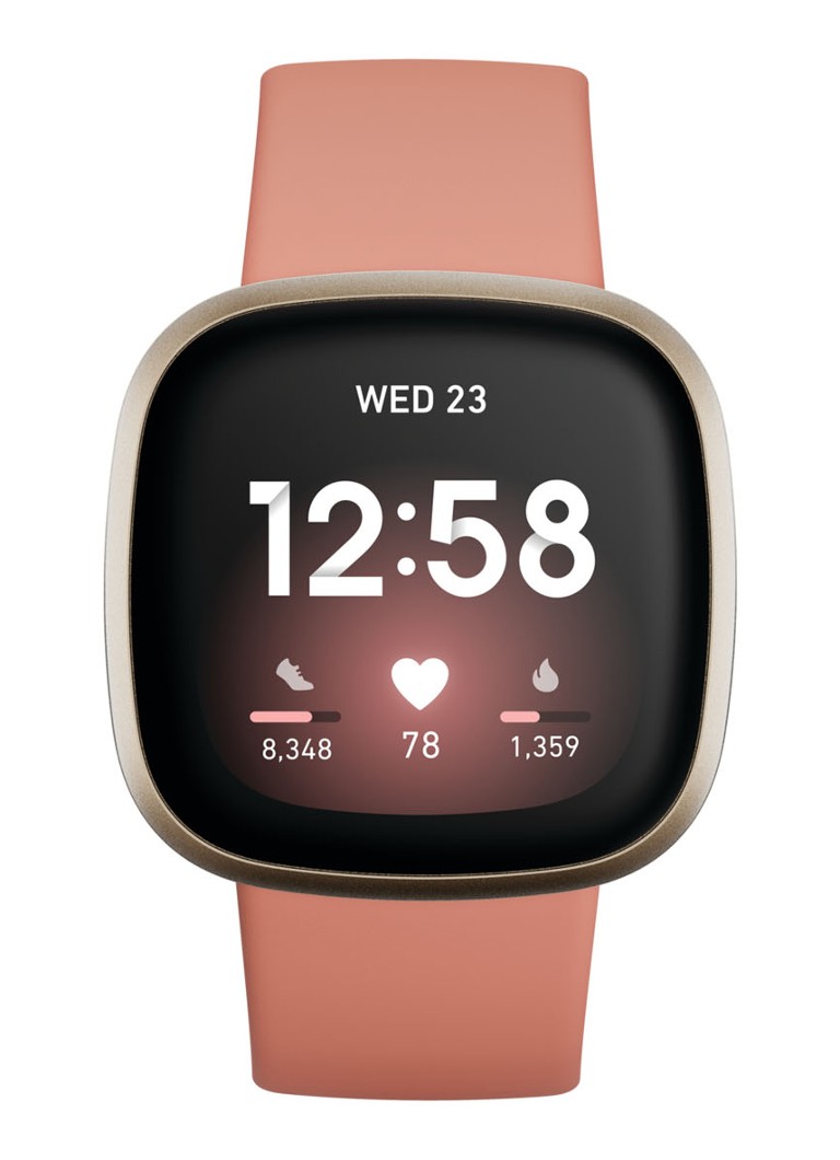 Fitbit - Versa 3 fitness smartwatch FB511GLPK - Goud