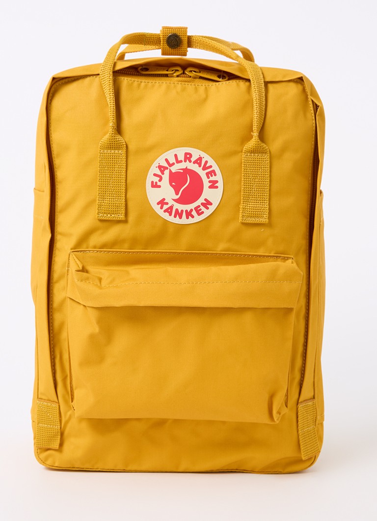 Fjällräven - Kånken rugzak met 15 inch laptopvak - Okergeel