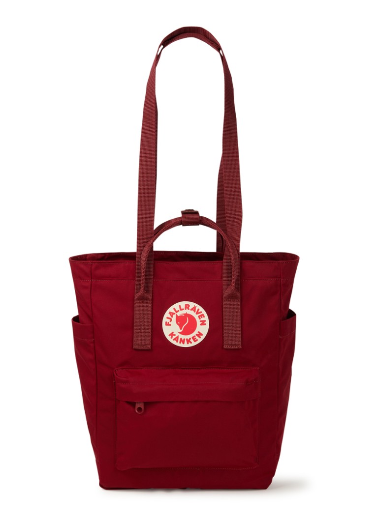 Fjällräven - Kånken rugzak met logo - Donkerrood