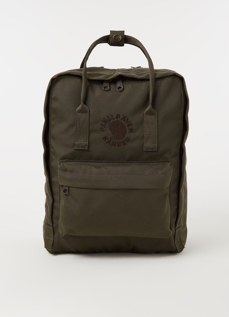 Fjällräven - Re-Kånken rugzak met 12 inch laptopvak - Bronsgroen