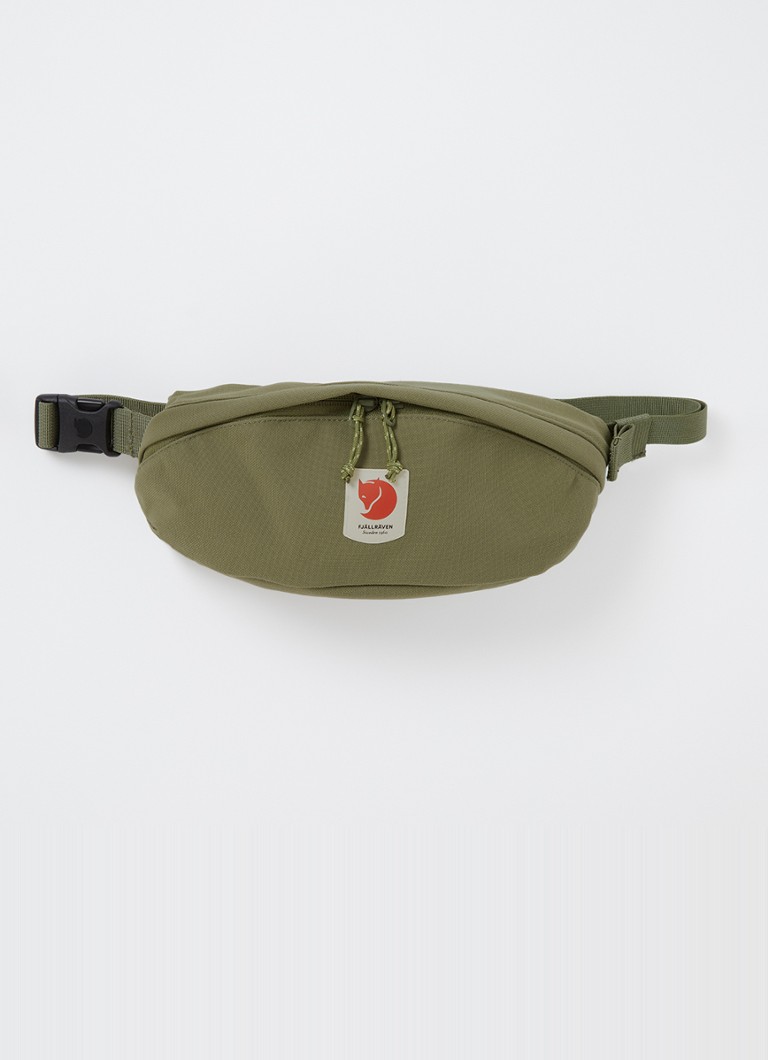 Fjällräven - Ulvö Medium heuptas met logo  - Bronsgroen