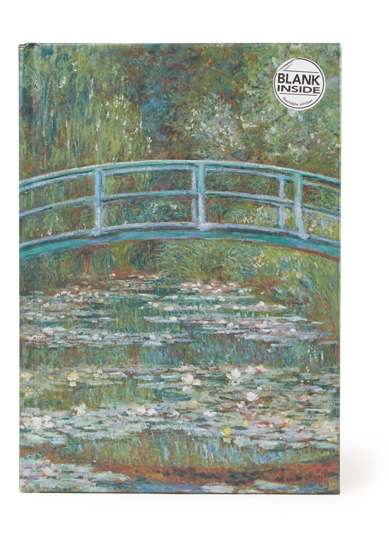 Flame Tree - Claude Monet - Carnet de croquis Pont sur un étang pour nénuphars 21,5 x 15,5 cm - Vert