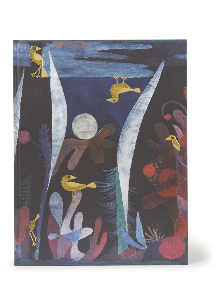 Flame Tree - Paul Klee - Carnet de croquis Paysage aux oiseaux jaunes 28,5 x 22 cm - Bleu foncé