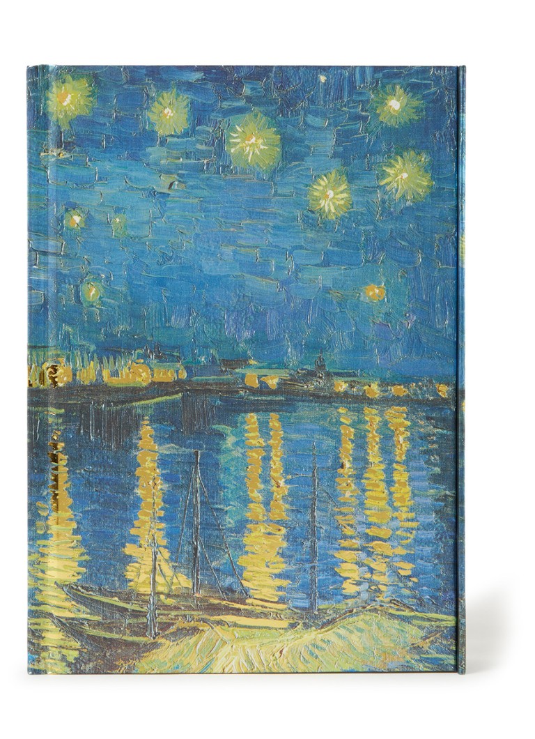 Flame Tree - Vincent Van Gogh - Carnet Starry Night Over the Rhone 21,5 x 15,5 cm - Bleu