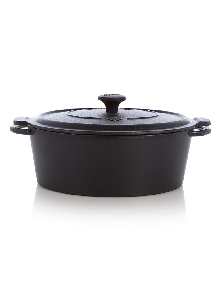 Fontignac cocotte mains libres - ovale - 29 cm - noir