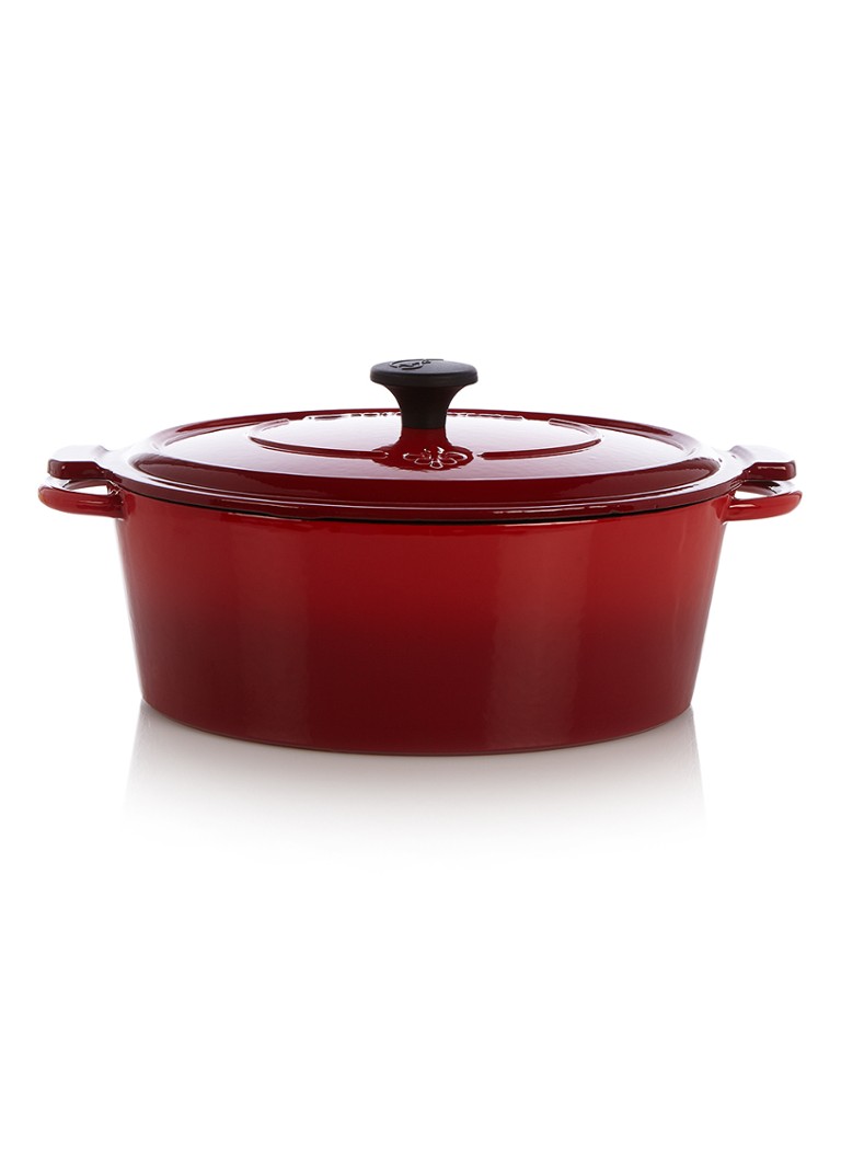 Fontignac - Mains Libres braadpan ovaal 29 cm - Steenrood