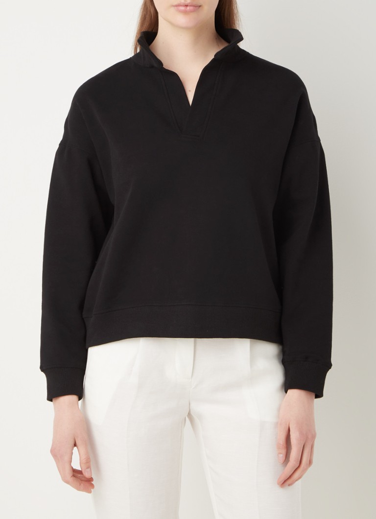 Forever New - Olympia sweater met V-hals - Zwart