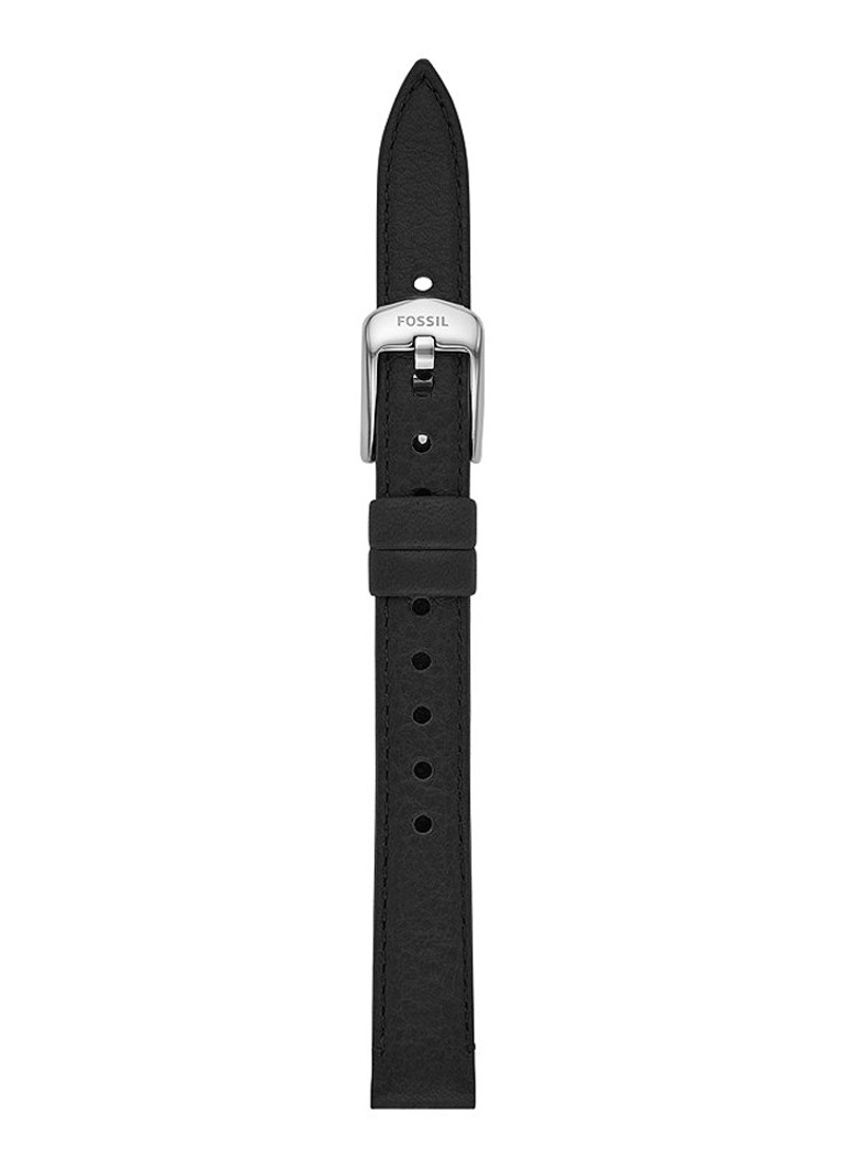 Fossil - Horlogeband van leer S121036 - Zwart