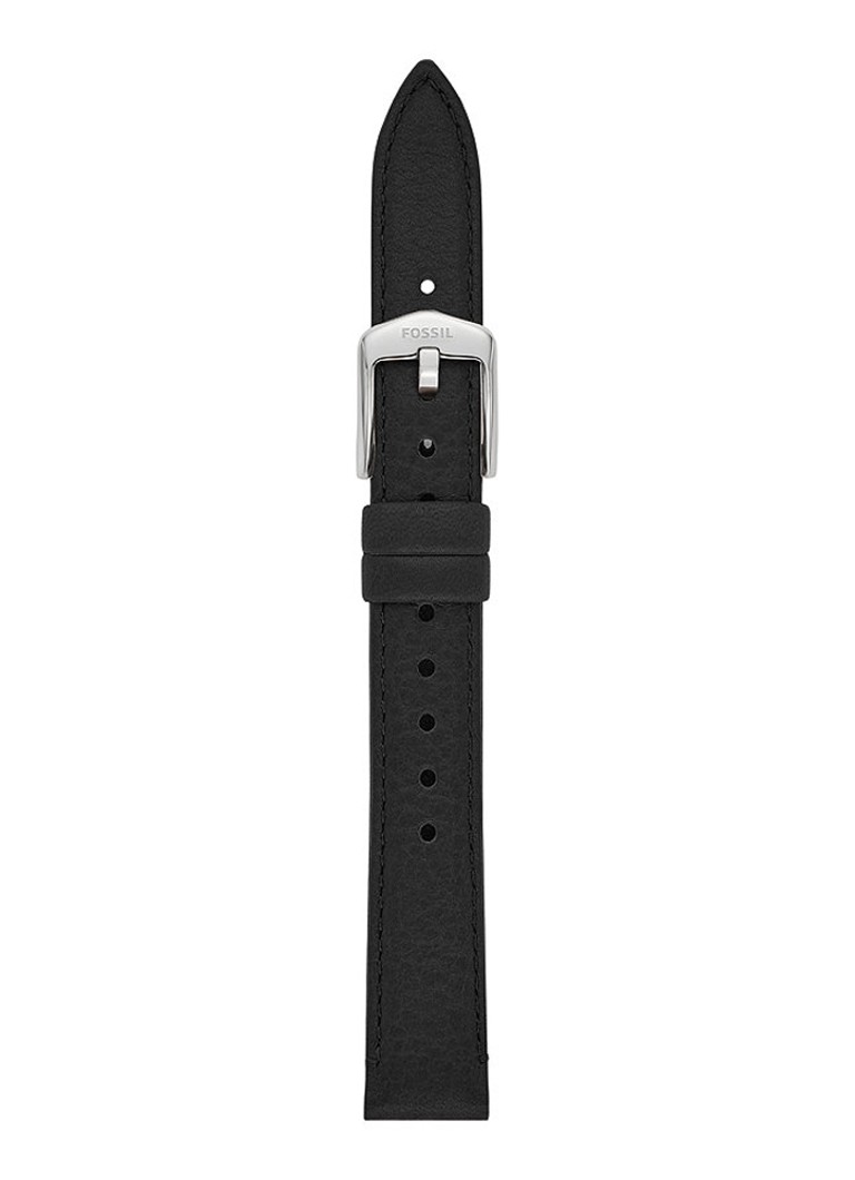 Fossil - Horlogeband van leer S141221 - Zwart