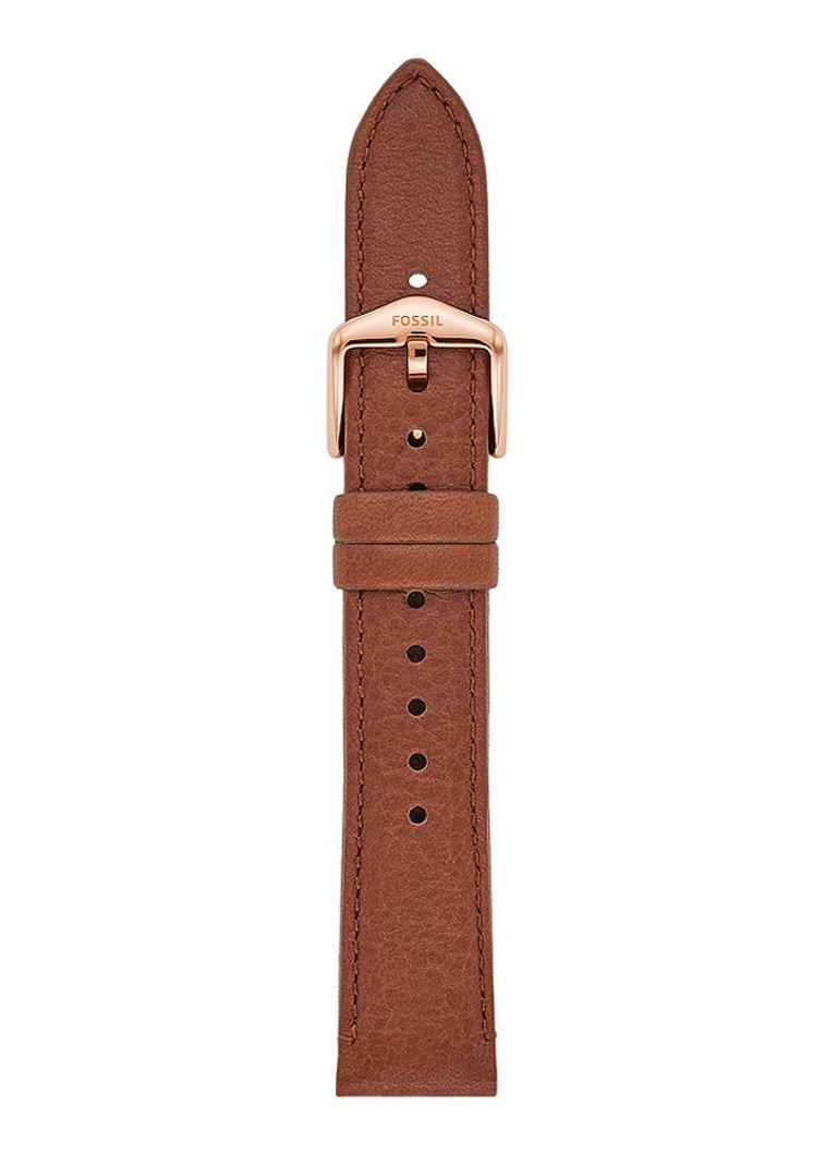 Fossil - Horlogeband van leer S181501 - Bruin
