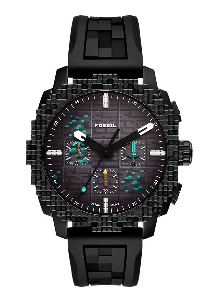 Horloge Fossil Bijenkorf Herenhorloge Fossil Minecraft X Fossil Limited  Edition Horloge LE1205