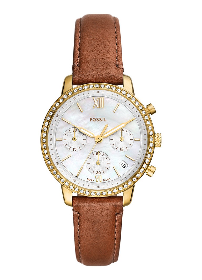 Fossil - Neutra horloge ES5278 - Roestbruin