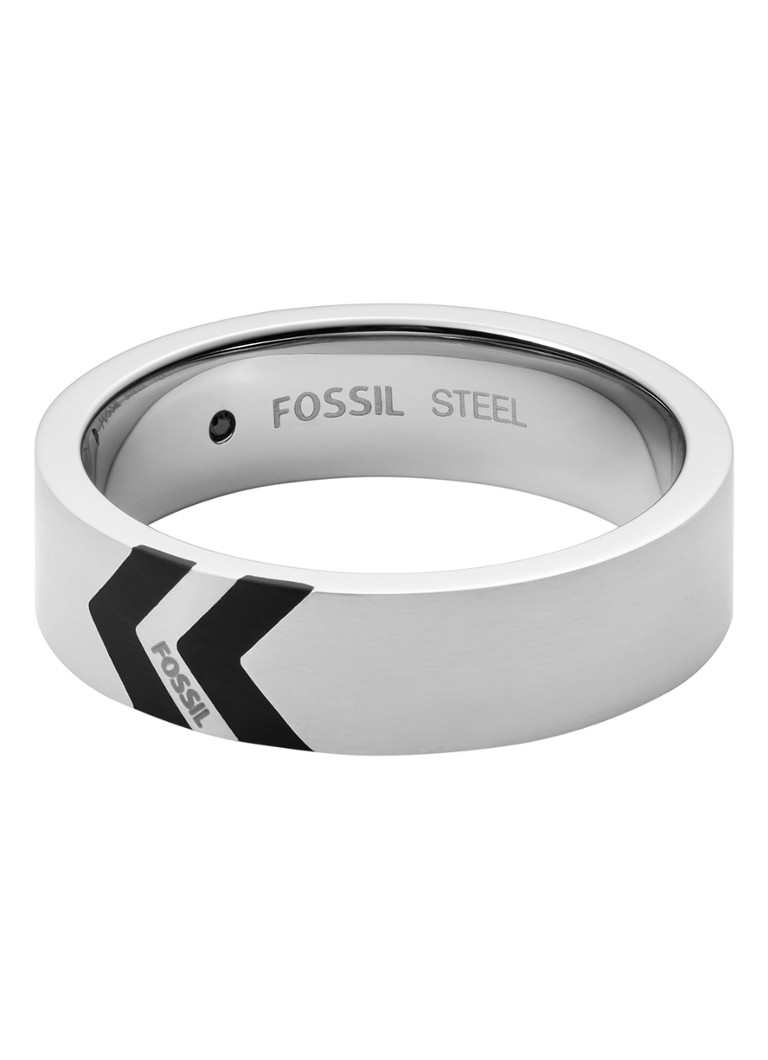 verkopen Editor Pool Fossil Ring met logo JF03728040 • Zilver • deBijenkorf.be