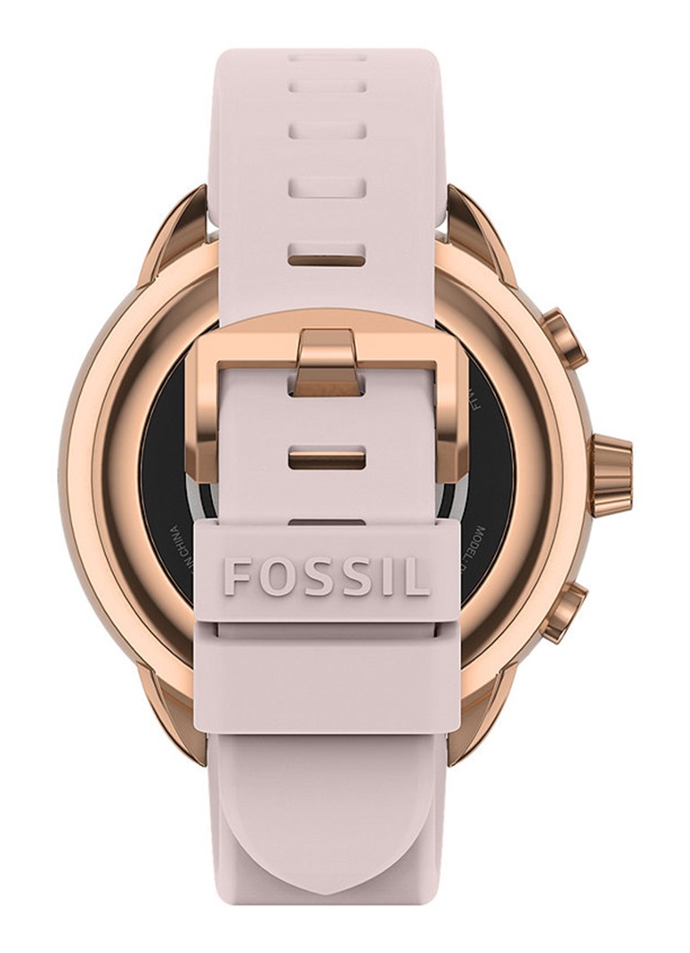 Montre connectée hybride Gen 6 Wellness Edition, en silicone, rose poudré -  FTW7083 - Fossil