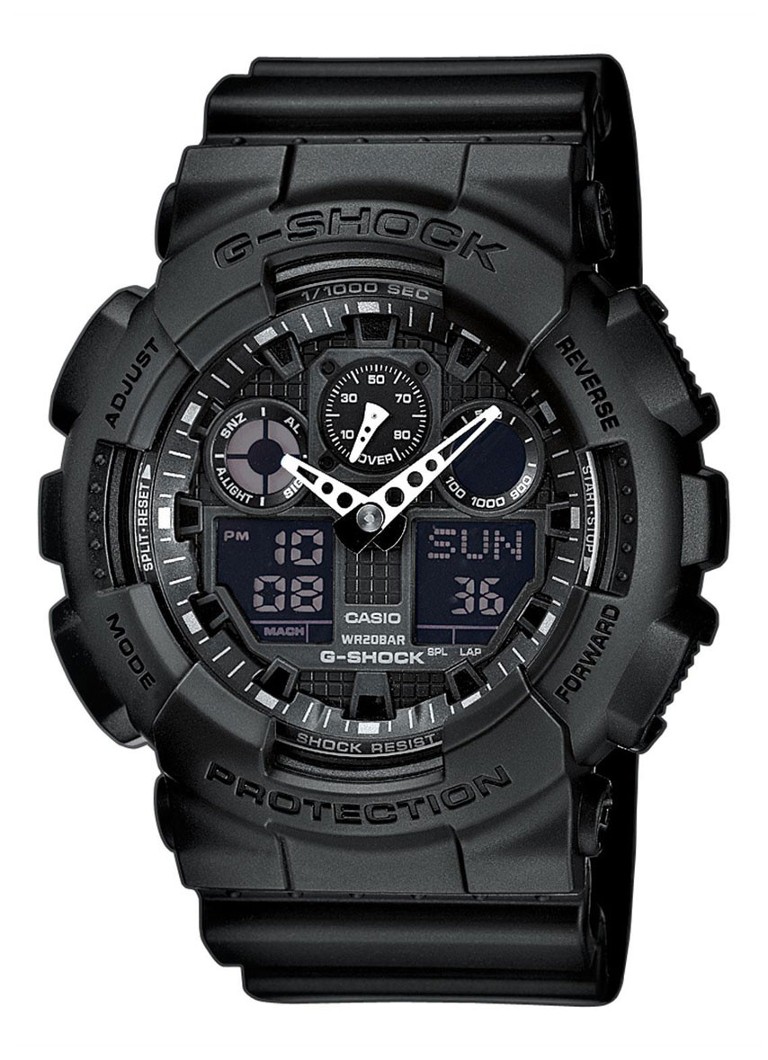 Tegenstander Oneerlijkheid persoon G-Shock Horloge GA-100-1A1ER • Zwart • de Bijenkorf