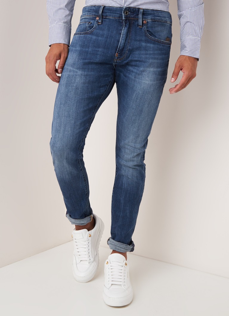 G-Star RAW - Elto skinny jeans met medium wassing - Indigo