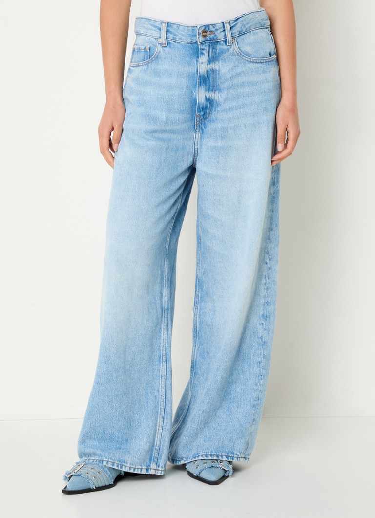 Ganni - High waist loose fit jeans in lyocellblend - Indigo