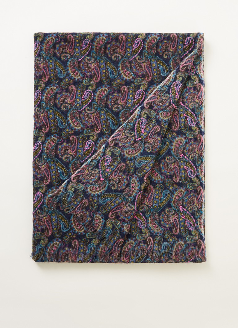 Gerard Darel - Gena sjaal in zijdeblend 195 x 75 cm - Petrolgroen