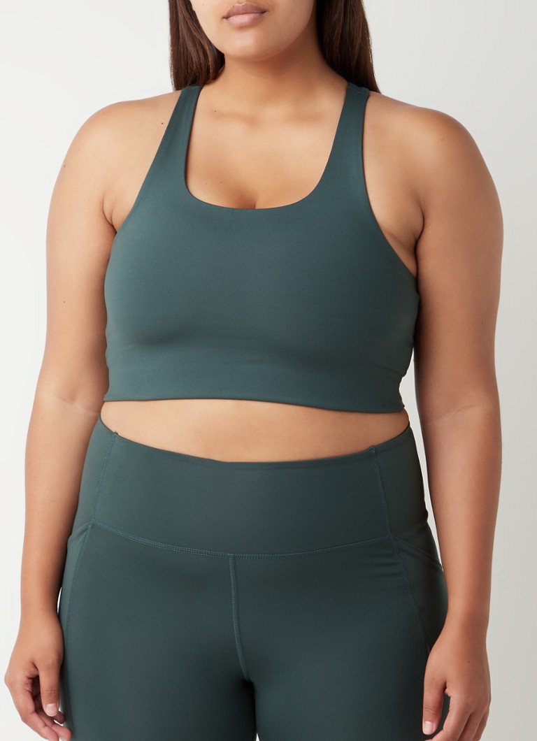 Girlfriend Collective - Paloma sport bh met medium support - Mosgroen