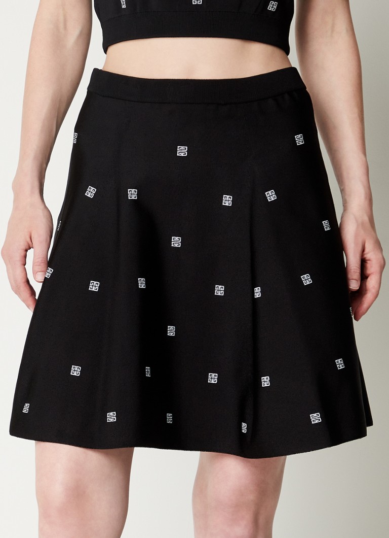 Givenchy - Minirok met logoprint - Zwart