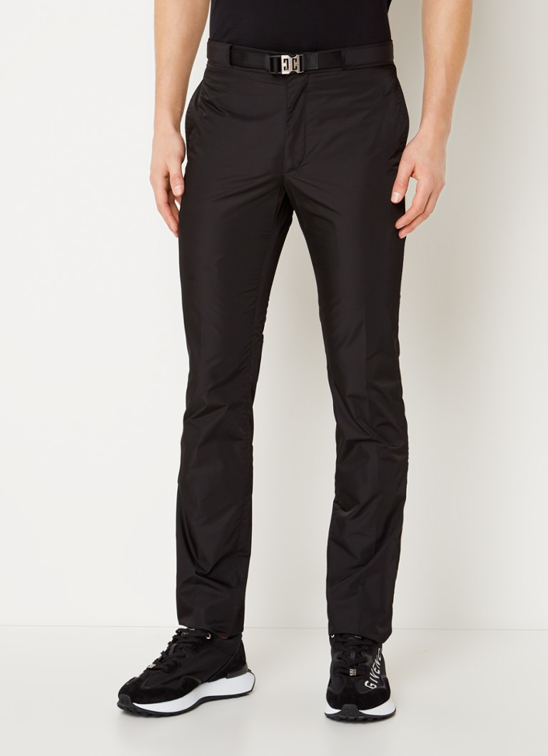 Givenchy - Slim fit pantalon met gespdetail - Zwart