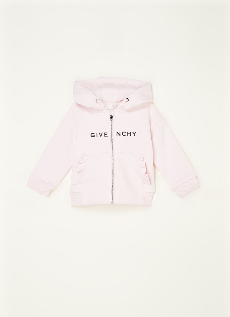 Givenchy - Sweatvest met logo- en backprint - Lichtroze