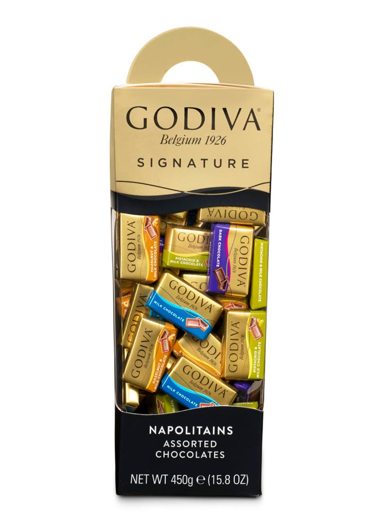 Godiva - Signature Tower Napolitains chocoladetabletten 450 gram - Geelgoud