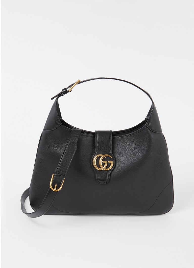 Gucci - Aphrodite handtas van leer - Zwart