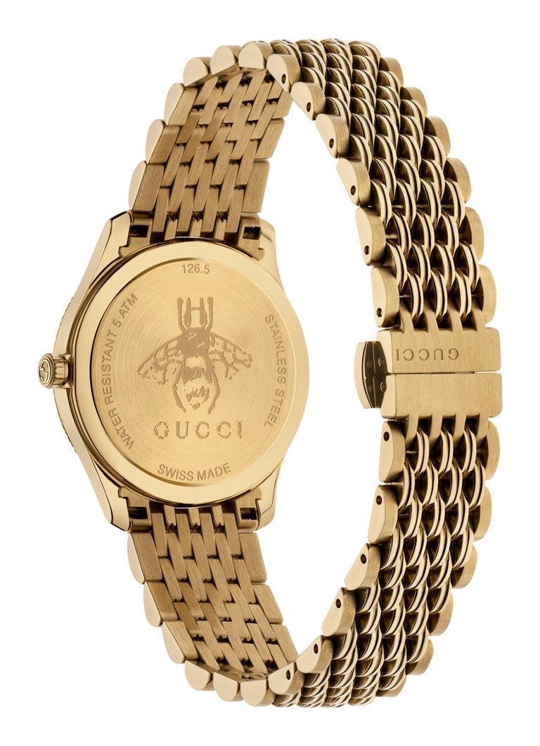 bijzonder rivaal in tegenstelling tot Gucci G-Timeless slim horloge YA1265021 • Goud • deBijenkorf.be