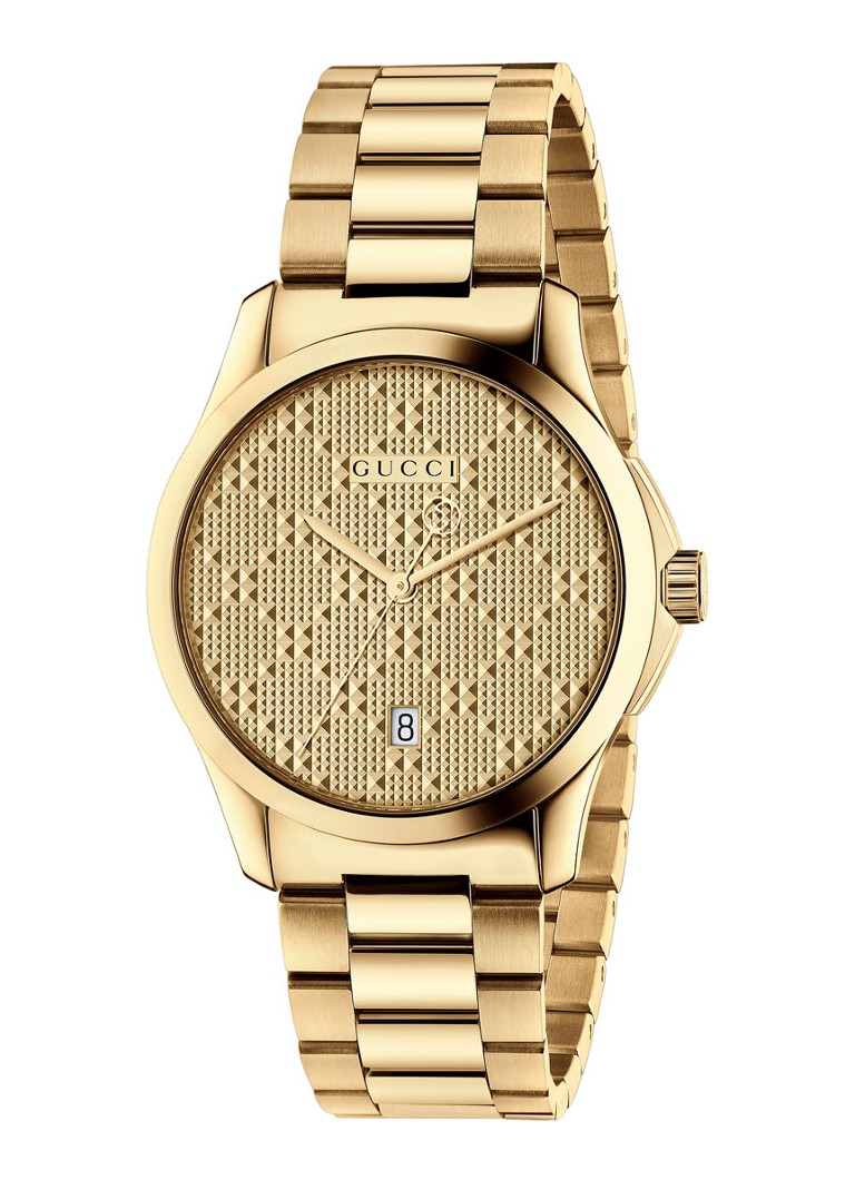 ga sightseeing betaling fossiel Gucci Horloge G-Timeless YA126461 • Goud • deBijenkorf.be