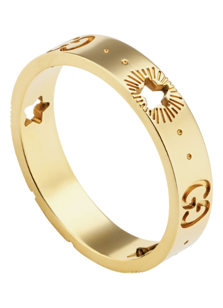 Voorspellen Schaken schommel Gucci Icon ring van 18 karaat geelgoud • Geelgoud • deBijenkorf.be