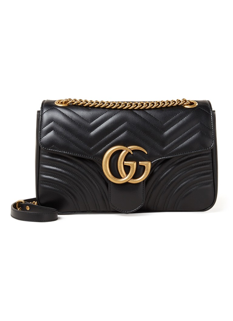 Gucci Marmont MD crossbodytas van leer  Zwart  de Bijenkorf