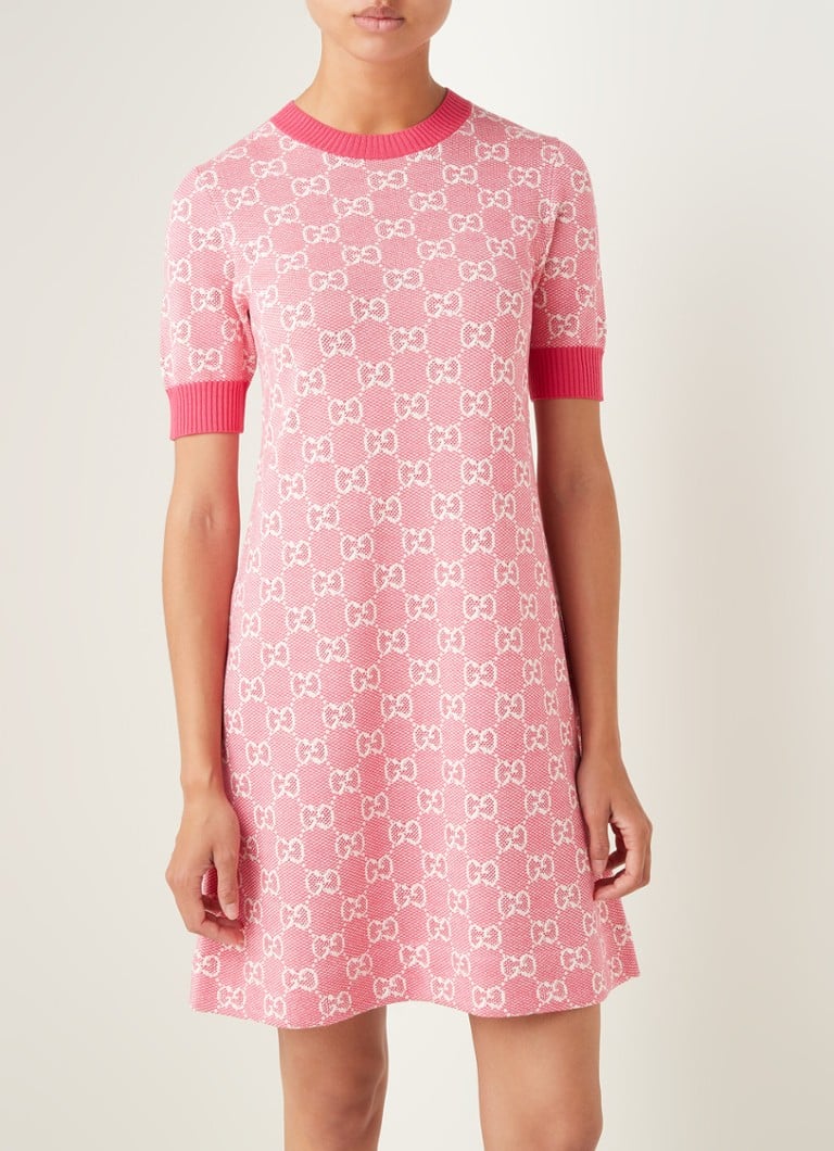 Gucci Mini jurk in wolblend • Roze • deBijenkorf.be