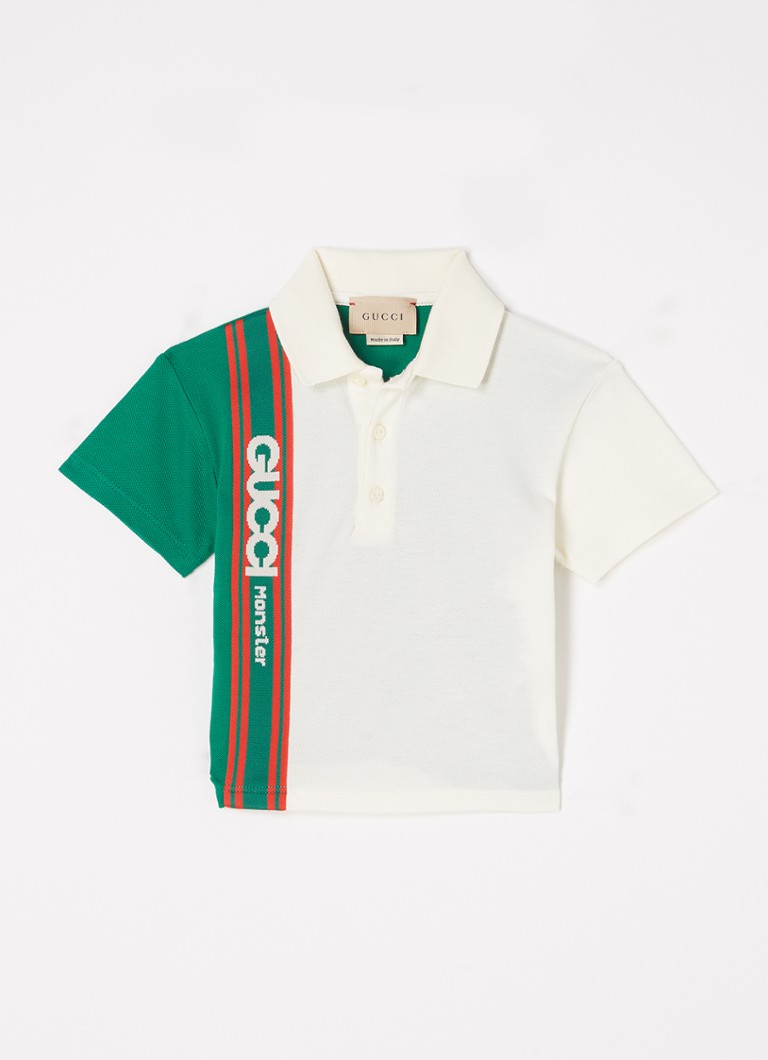Gucci - Polo van piqué katoen met logo - Groen
