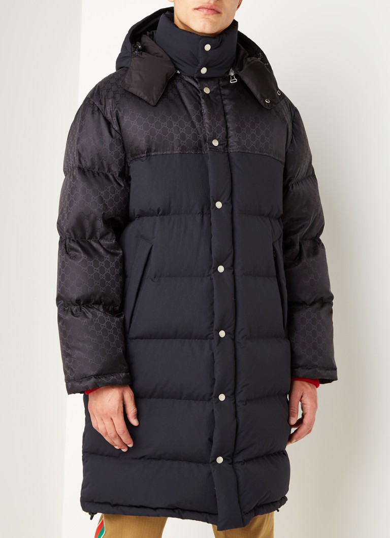 zwarte puffer jas