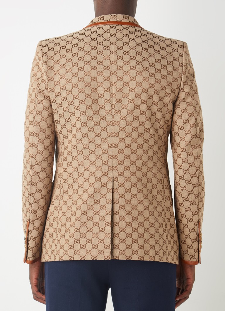 tarwe lengte reinigen Gucci Regular fit colbert met logoprint en details van lamsleer • Camel • deBijenkorf.be tarwe lengte reinigen Gucci Regular fit colbert met logoprint en details van lamsleer • Camel • deBijenkorf.be