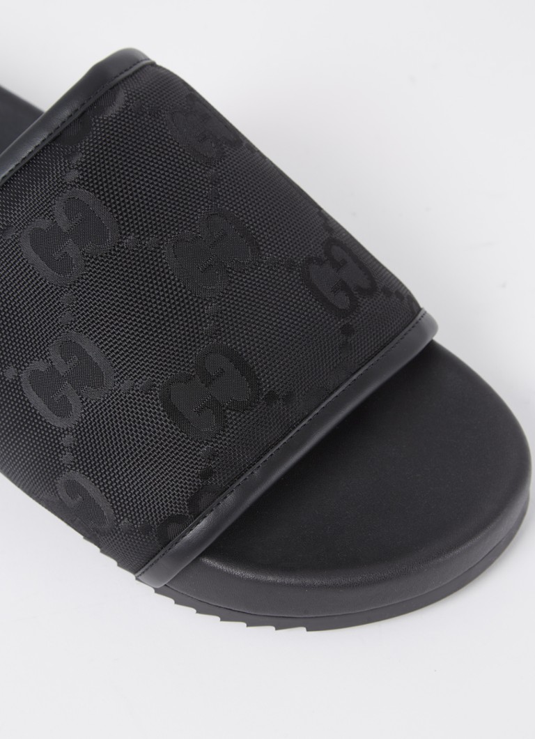 Badslippers Gucci Slippers Dames Bijenkorf Gucci Slipper Met Leren