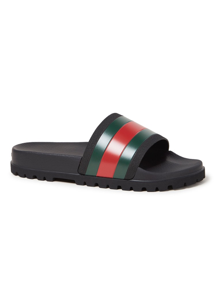 all black gucci slippers