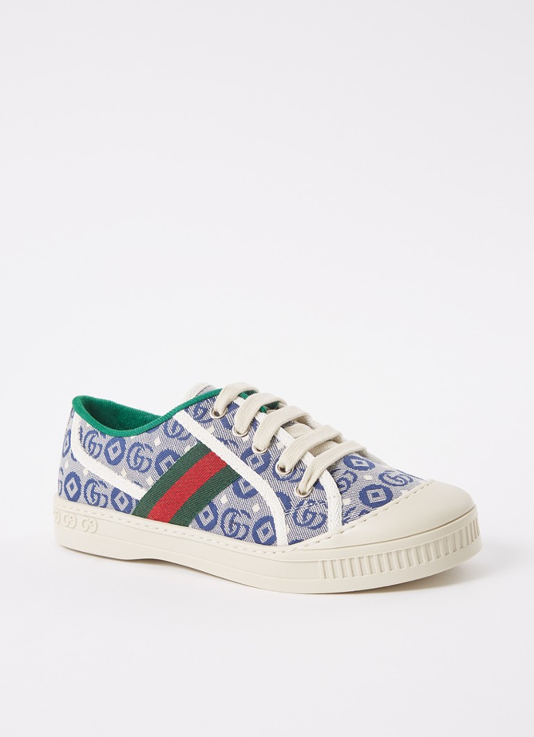 Gucci - Tennis 1977 sneaker van canvas met logo - Donkerblauw