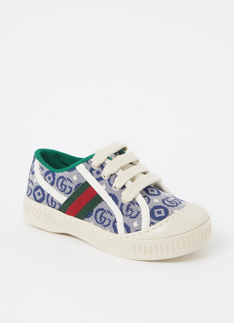 Gucci - Tennis 1977 sneaker van canvas met logoprint - Blauw