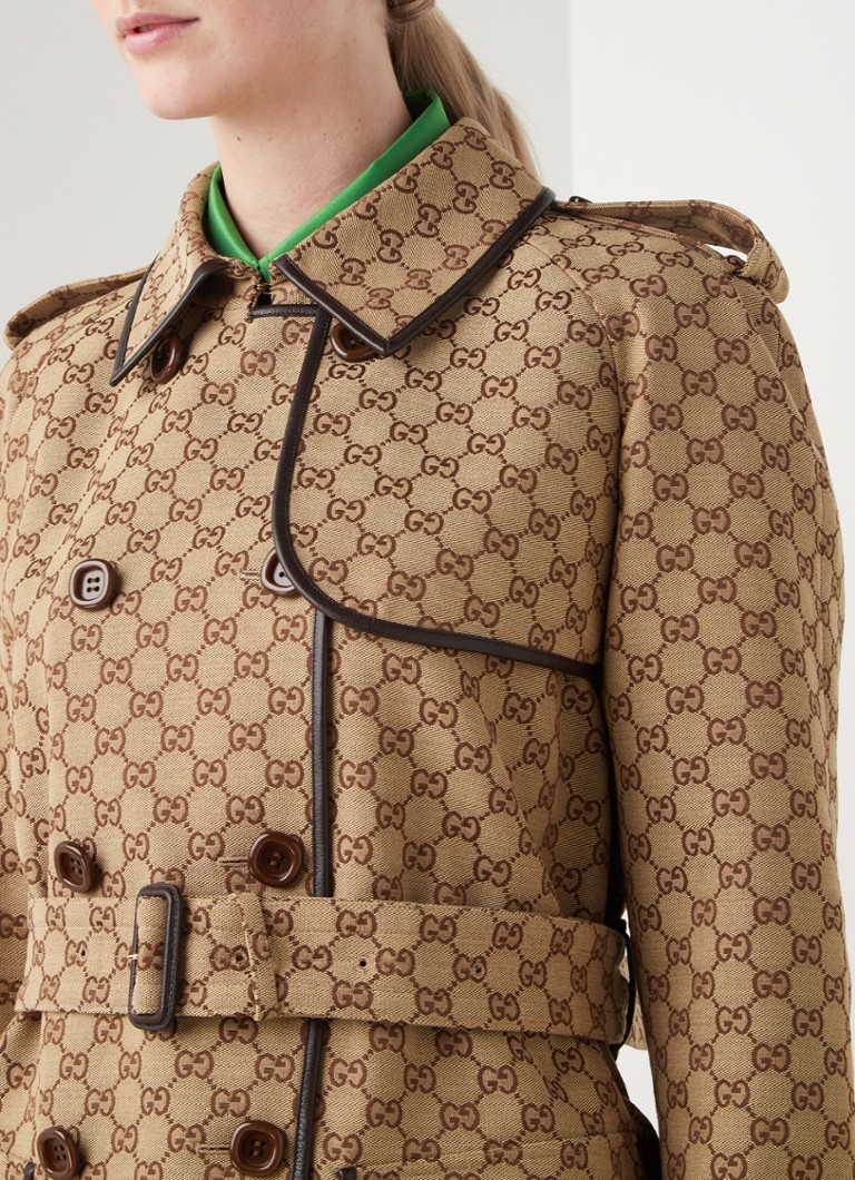 Gucci met logoprint en ceintuur • Camel • deBijenkorf.be