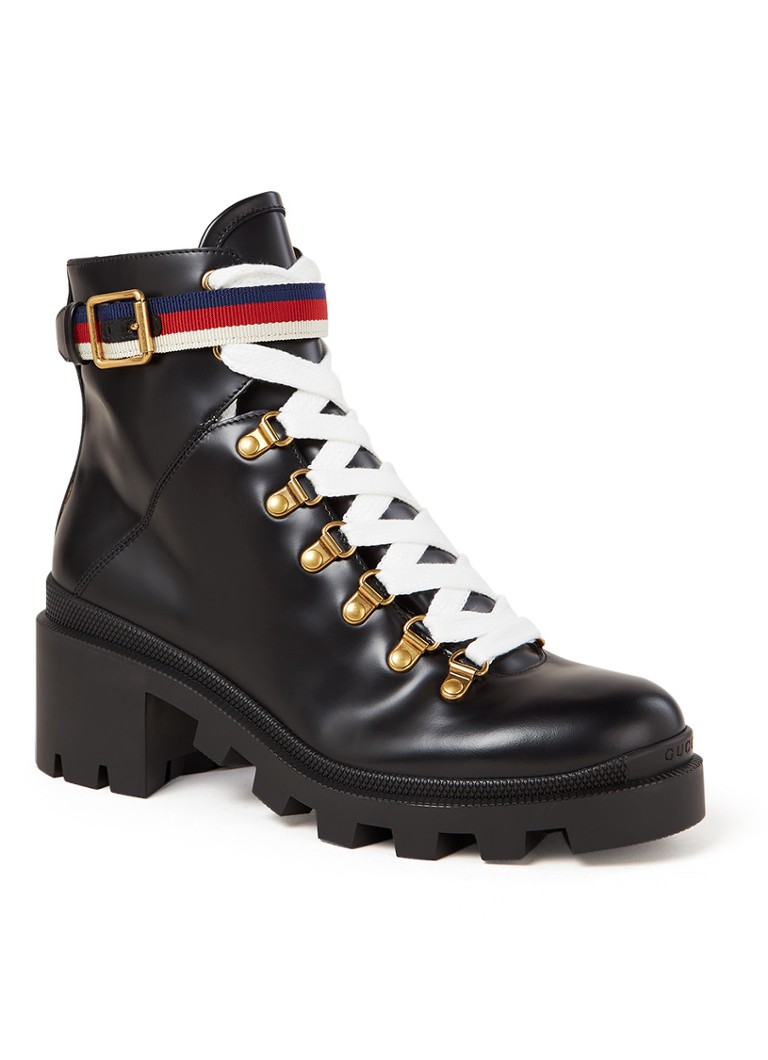 gucci trip combat boot