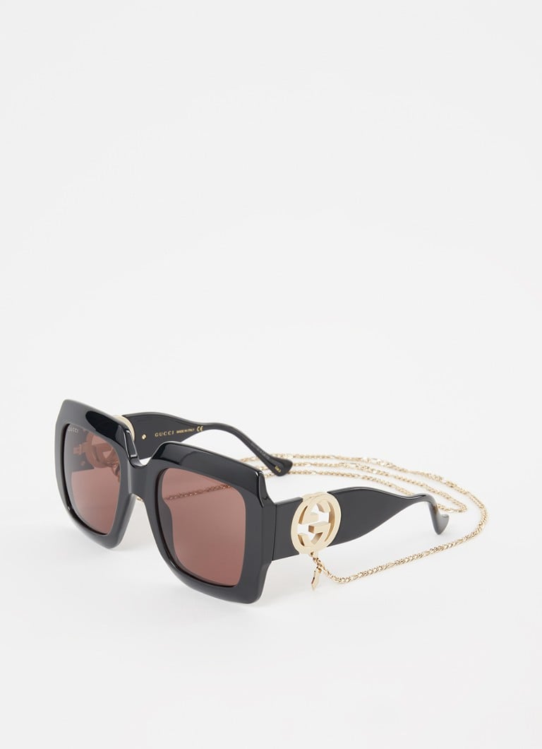 Gucci - Zonnebril GC001629 met brillenkoord - Zwart