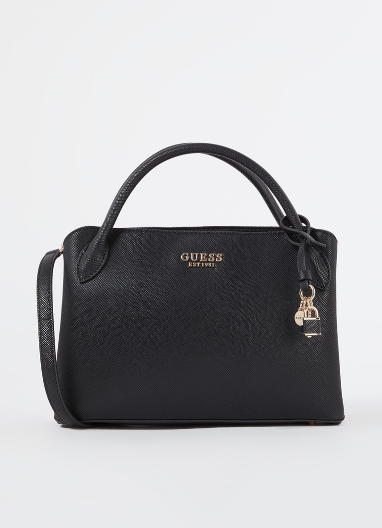 GUESS - Fedana handtas met afneembare schouderriem - Zwart