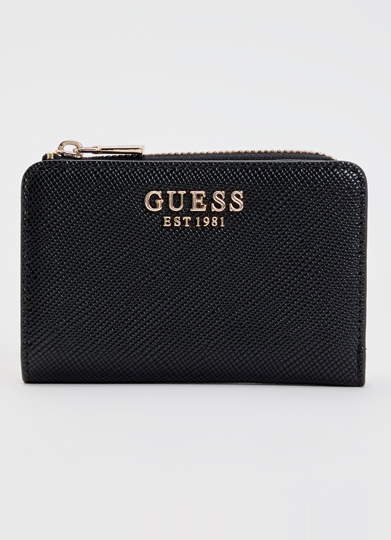 GUESS - Laurel portemonnee met logo - Zwart