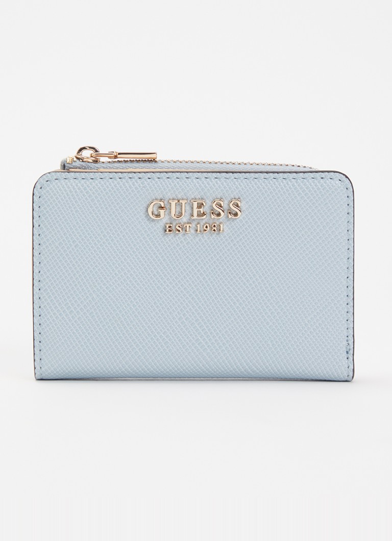 GUESS - Laurel portemonnee met logo - Lichtblauw