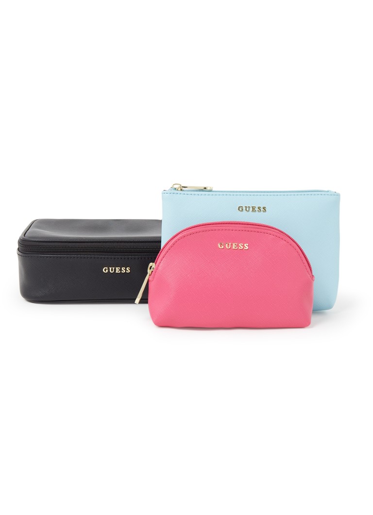 GUESS - Trousse de toilette Vanille All In One avec logo set de 3 - Multicouleur