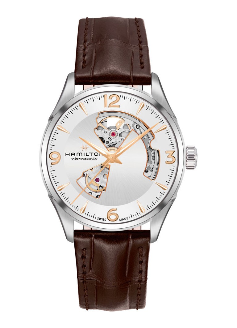 Hamilton - Horloge Jazzmaster H32705551 - Donkerbruin