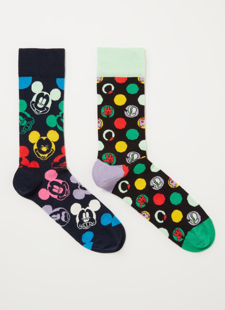 Ongehoorzaamheid zegevierend gezantschap Happy Socks Disney sokken in 2-pack giftbox • Zwart • deBijenkorf.be